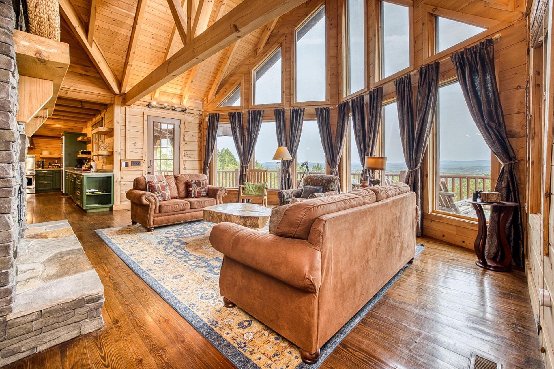 Sky High Lodge By Bk Stays. Large Cabin. Amazing Views. Game Room. Jacuzzi. Six Bedrooms. Sleeps 12 蓝岭 外观 照片