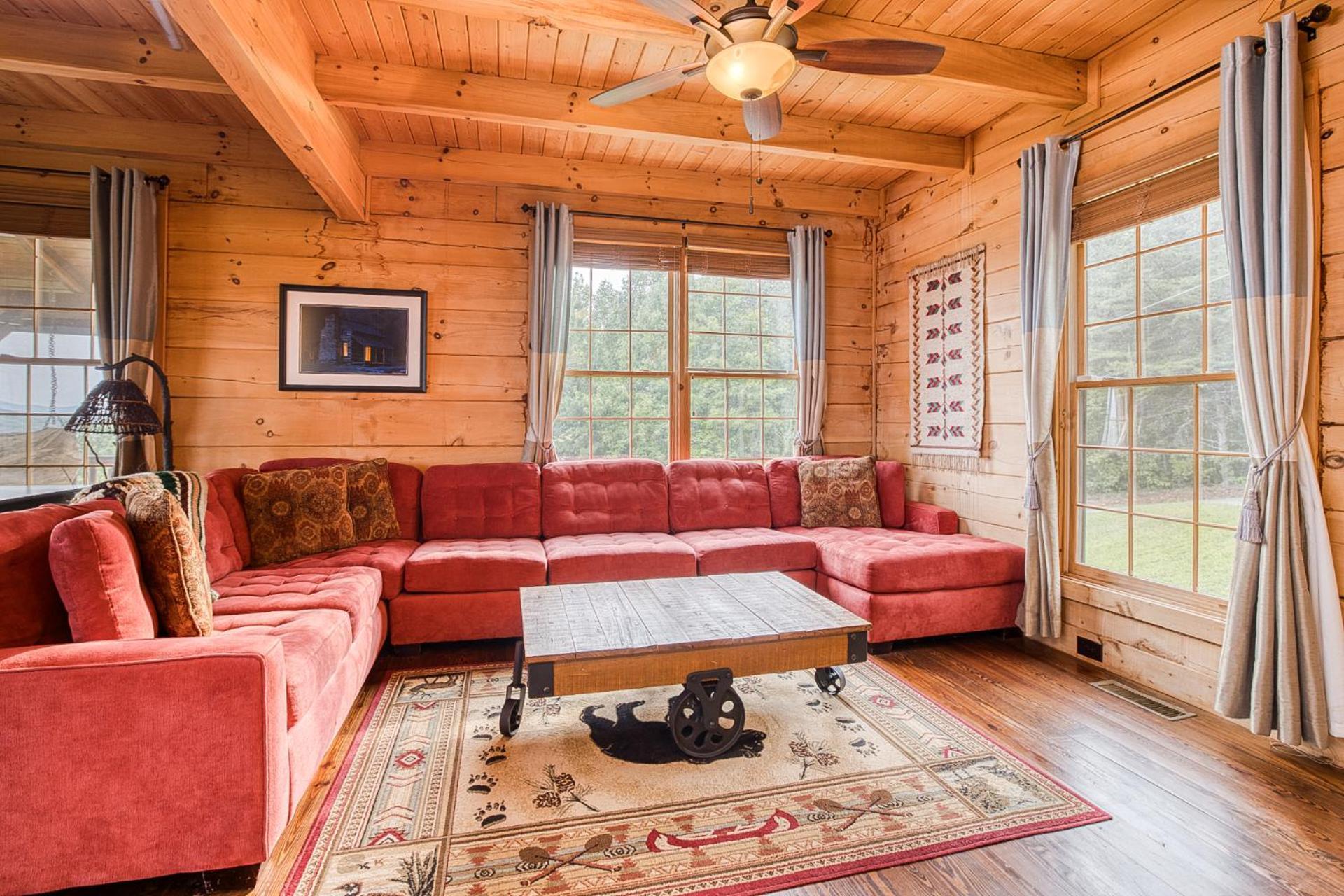 Sky High Lodge By Bk Stays. Large Cabin. Amazing Views. Game Room. Jacuzzi. Six Bedrooms. Sleeps 12 蓝岭 外观 照片