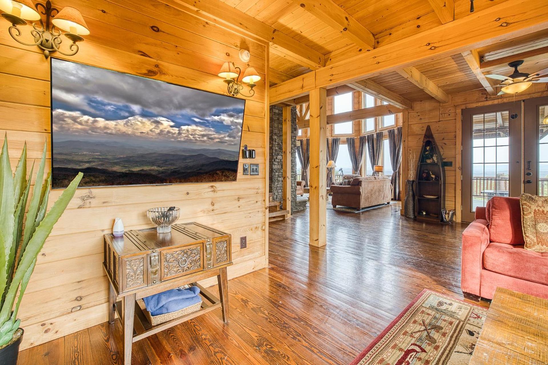 Sky High Lodge By Bk Stays. Large Cabin. Amazing Views. Game Room. Jacuzzi. Six Bedrooms. Sleeps 12 蓝岭 外观 照片
